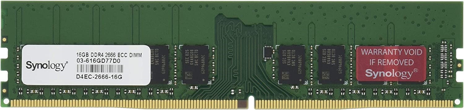 Synology RAM DDR4 ECC Unbuffered DIMM 16GB (D4EC-2666-16G)